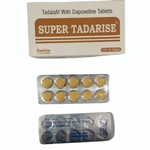 Super Tadarise 80mg tablets box with multiple blister strips