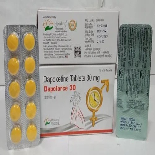 Dapoforce 30mg tablets box with multiple blister strips