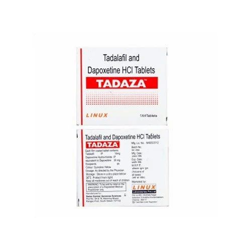 Tadaza 4 tablets packaging showing front label and dosage details