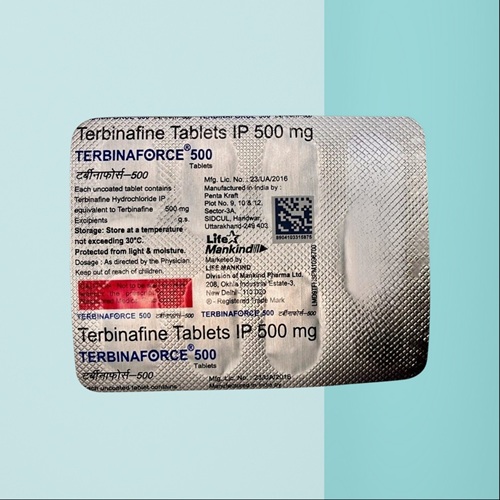 Terbinaforce 500 21 Tablets blister strip close-up