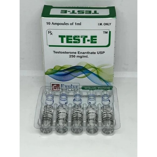 TEST-E 250mg Injection 10 Ampoules/1ml ampoules with outer carton