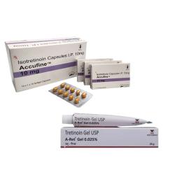 Accufine 10mg + A-Ret 0.025% Gel