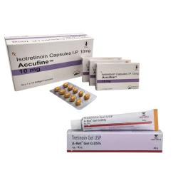 Accufine 10mg + A-Ret 0.05% Gel