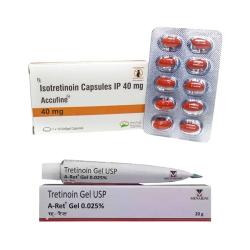 Accufine 40mg + A-Ret 0.025% Gel