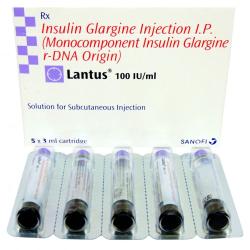 Lantus 100IU/ml, Solution for Injection - 1 Vial of 10ml