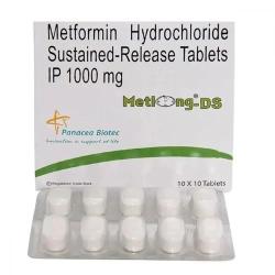 Metlong DS 1000mg - 100 Tablets