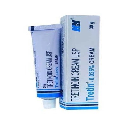 Tretin 0.025% Cream 30gm tube close-up