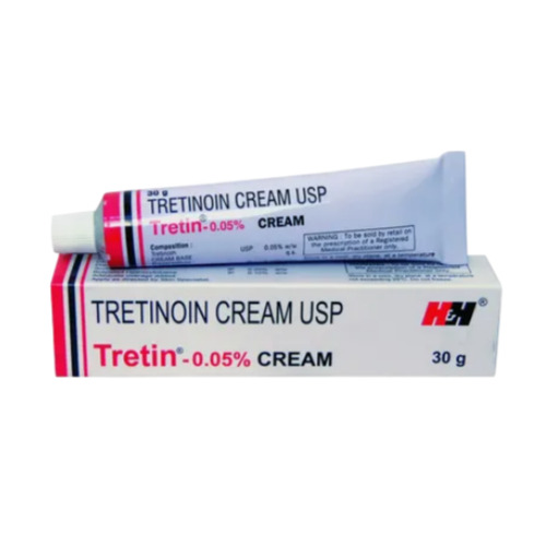 Tretin 0.05% Cream 30gm tube with outer carton