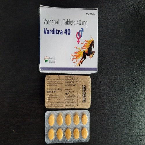Varditra 40 100 tablets back side packaging