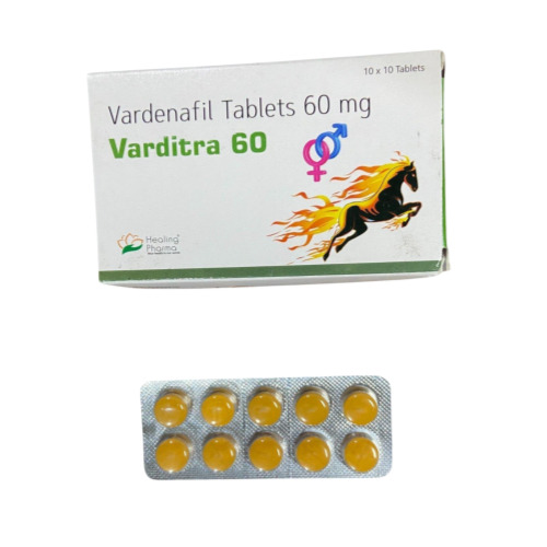 Varditra 60 tablets box packaging with blister strips