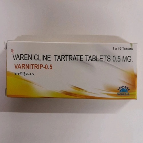 Varnitrip 0.5mg box, front-facing shot with product name visible