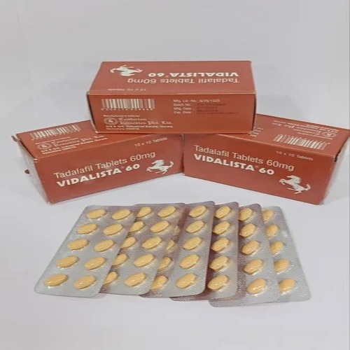 Vidalista 60 100 tablets back side packaging