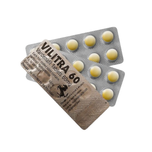 Vilitra 60 tablets silver blister pack close-up