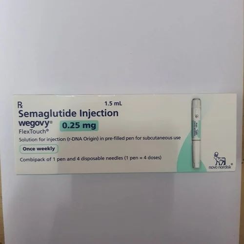 Wegovy 0.25mg FlexTouch Pen Prefilled pen with outer carton