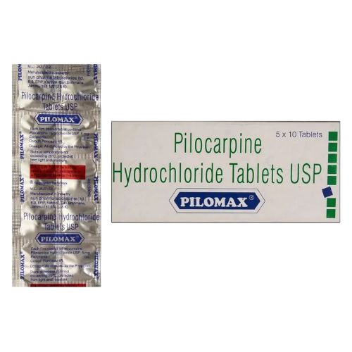Pilomax 5mg tablets blister strip with outer box