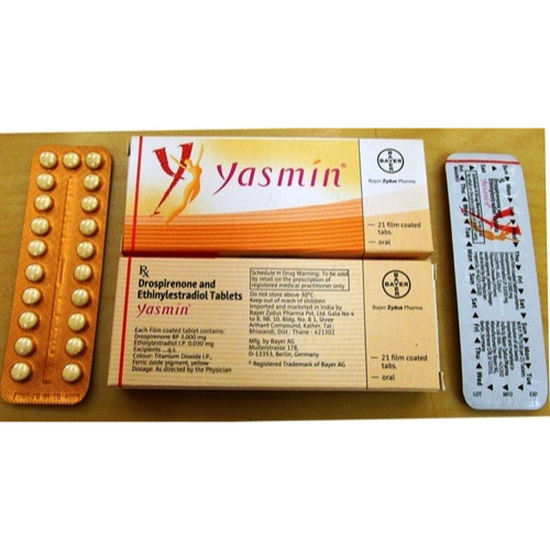 Yasmin 21 Tablets box with outer carton