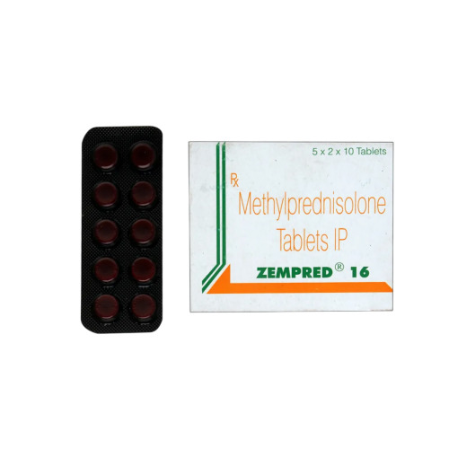 Zempred 16mg tablets blister strip close-up