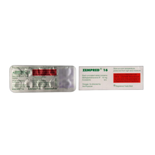 Zempred 16mg tablets box with multiple blister strips