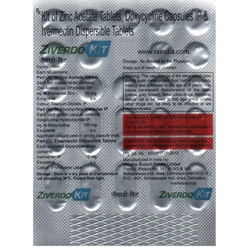 Ziverdo Kit blister strip close-up